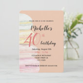 Französisch Macarons Wasserfarbe Handgemalt Einladung (Stehend Vorderseite)