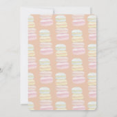 Französisch Macarons Wasserfarbe Handgemalt Einladung (Rückseite)