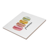 Französisch Macarons Wasserfarbe Handgemalt Fliese (Seite)