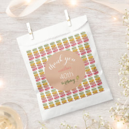 Französisch Macarons Wasserfarbe Handgemalt Geschenktütchen