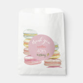Französisch Macarons Wasserfarbe Handgemalt Geschenktütchen (Vorderseite)