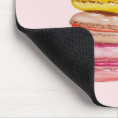 Französisch Macarons Wasserfarbe Handgemalt Mousepad (Ecke)
