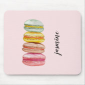 Französisch Macarons Wasserfarbe Handgemalt Mousepad (Vorne)