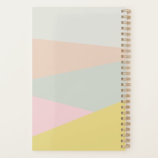 Französisch Macarons Wasserfarben Handgemalte Mono Planer (Rückseite)