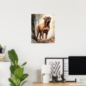 Französisch Mastiff Dog Art Print Poster (Heimbüro)