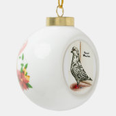 Französisch Mondain 1973 Keramik Kugel-Ornament (Links)