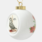 Französisch Mondain 1973 Keramik Kugel-Ornament (Rechts)