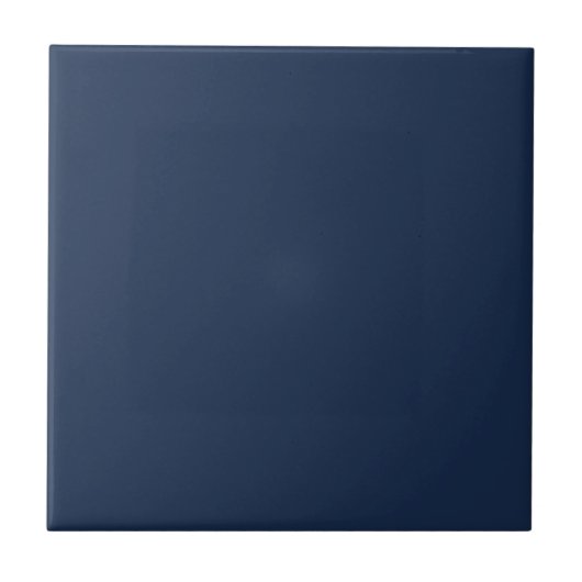 Französisch Navy Blue Solid Color Fliese (Vorderseite)