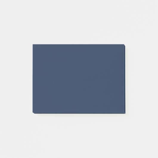 Französisch Navy Blue Solid Color Post-it Klebezettel (Vorderseite)