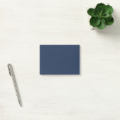 Französisch Navy Blue Solid Color Post-it Klebezettel (Büro)