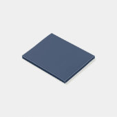 Französisch Navy Blue Solid Color Post-it Klebezettel (angewinkelt)