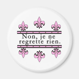 Französisch No Regrets Products Magnet