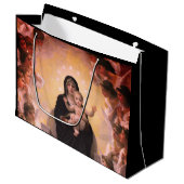 FRANZÖSISCH PAINTER Bouguereau MADONNA UND KIND Große Geschenktüte (Vorderseite Schrägansicht)