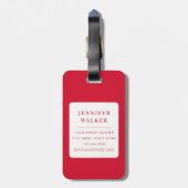 Französisch Paris Gepäckanhänger (Rückseite vertikal)