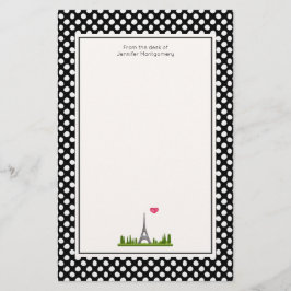 Französisch Paris mit Eiffelturm Briefpapier
