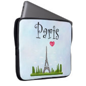 Französisch Paris mit Eiffelturm Laptopschutzhülle (Vorne Rechts)