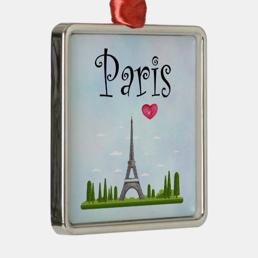 Französisch Paris mit Eiffelturm Ornament Aus Metall (Rechts)