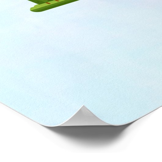 Französisch Paris mit Eiffelturm Poster (Ecke)