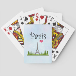 Französisch Paris mit Eiffelturm Spielkarten