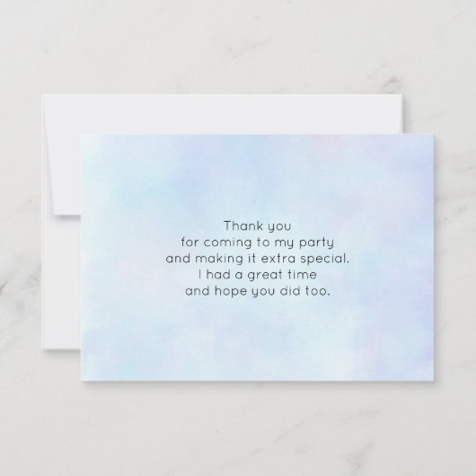 Französisch Paris mit Eiffelturm Vielen Dank Dankeskarte (Rückseite)