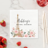 Französisch Paris Thema Brautparty Serviette (Beispiel)