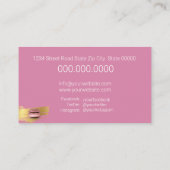 Französisch Pariser Macarons & Desserts Visitenkarte (Rückseite)