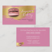 Französisch Pariser Macarons & Desserts Visitenkarte (Vorne/Hinten)