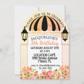 Französisch Pariser Thema Mädchen Geburtstag Einla Einladung (Vorderseite)