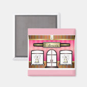 Französisch Patisserie Magnet (Vorderseite/Rückseite)