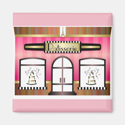 Französisch Patisserie Magnet (Vorne)
