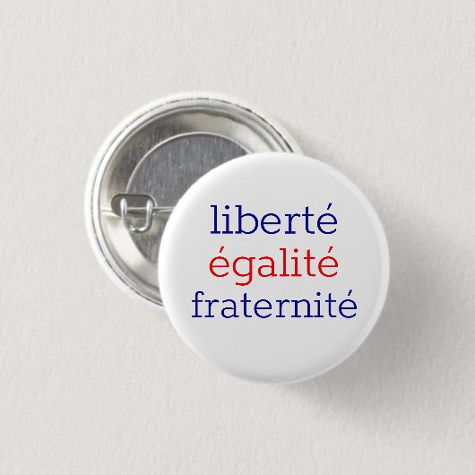 Französisch patriotisch button (Vorne & Hinten)