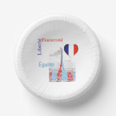 Französisch patriotisch pappteller (Vorderseite)