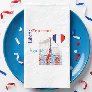 Französisch patriotisch serviette