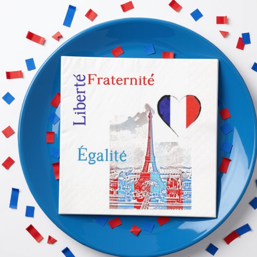 Französisch patriotisch serviette