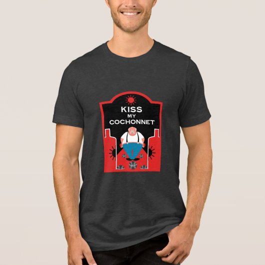Französisch Pétanque Bocce Tri-Blend Shirt (Vorderseite)