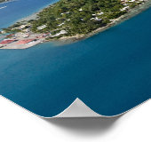 Französisch-Polynesien, Bora Bora. Luftbild Poster (Ecke)