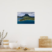 Französisch-Polynesien, Bora Bora. Luftbild Poster (Küche)