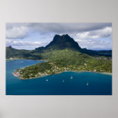 Französisch-Polynesien, Bora Bora. Luftbild Poster (Vorne)