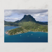 Französisch-Polynesien, Bora Bora. Luftbild Postkarte (Vorderseite)