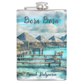 Französisch Polynesien Bora | Flachmann
