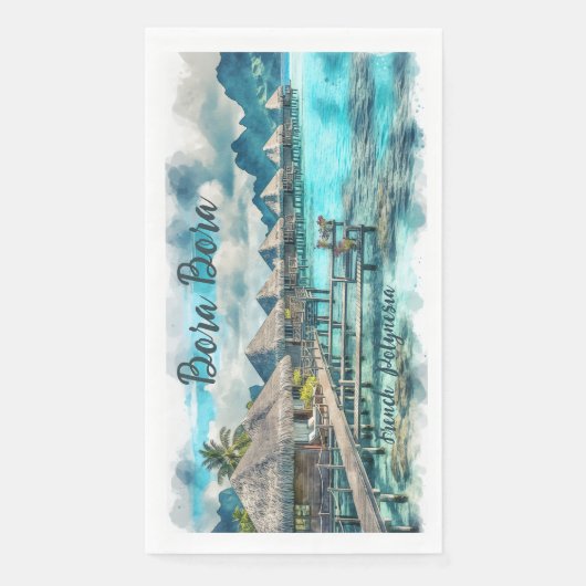 Französisch Polynesien Bora | Serviette (Vorderseite)