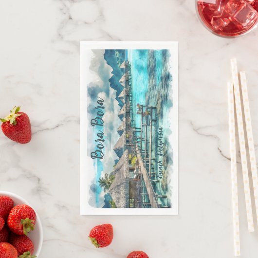 Französisch Polynesien Bora | Serviette (Beispiel)