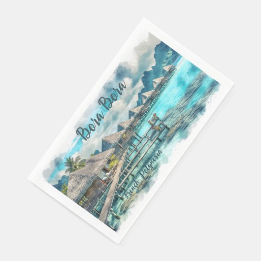 Französisch Polynesien Bora | Serviette (Ecke)