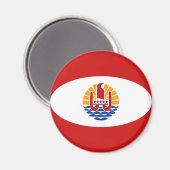 Französisch-Polynesien-Flag-Magnet Magnet (Vorderseite/Rückseite)