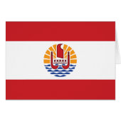Französisch-Polynesien-Flagge (Vorderseite (Horizontal))