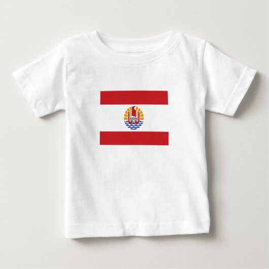 Französisch-Polynesien-Flagge Baby T-shirt (Vorderseite)