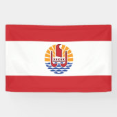 Französisch-Polynesien-Flagge Banner (Horizontal)