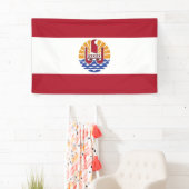 Französisch-Polynesien-Flagge Banner (Insitu)