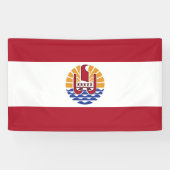 Französisch-Polynesien-Flagge Banner (Horizontal)