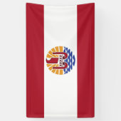 Französisch-Polynesien-Flagge Banner (Vertikal)